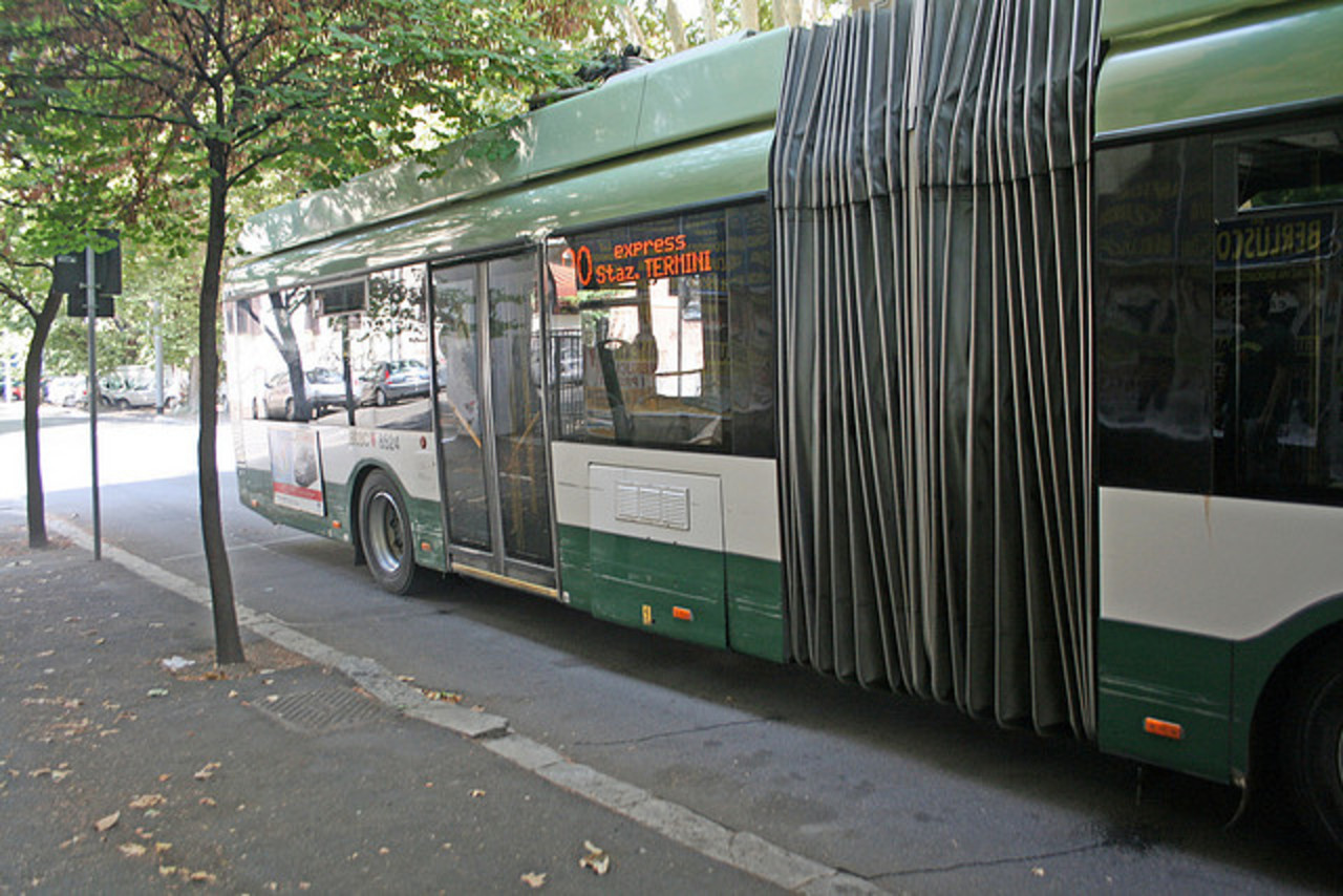 Solaris Ganz Trollino 18 Trolleybus [RM 524], Via Nomentana, Rome ...