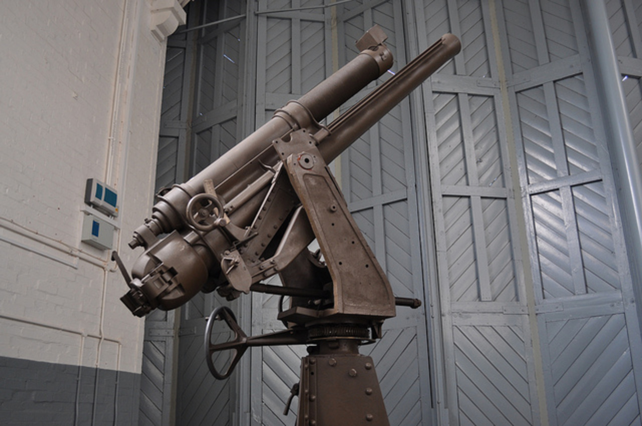 QF 13 Pounder Gun on Thornycroft J Type Anti-Aircraft Lorry ...