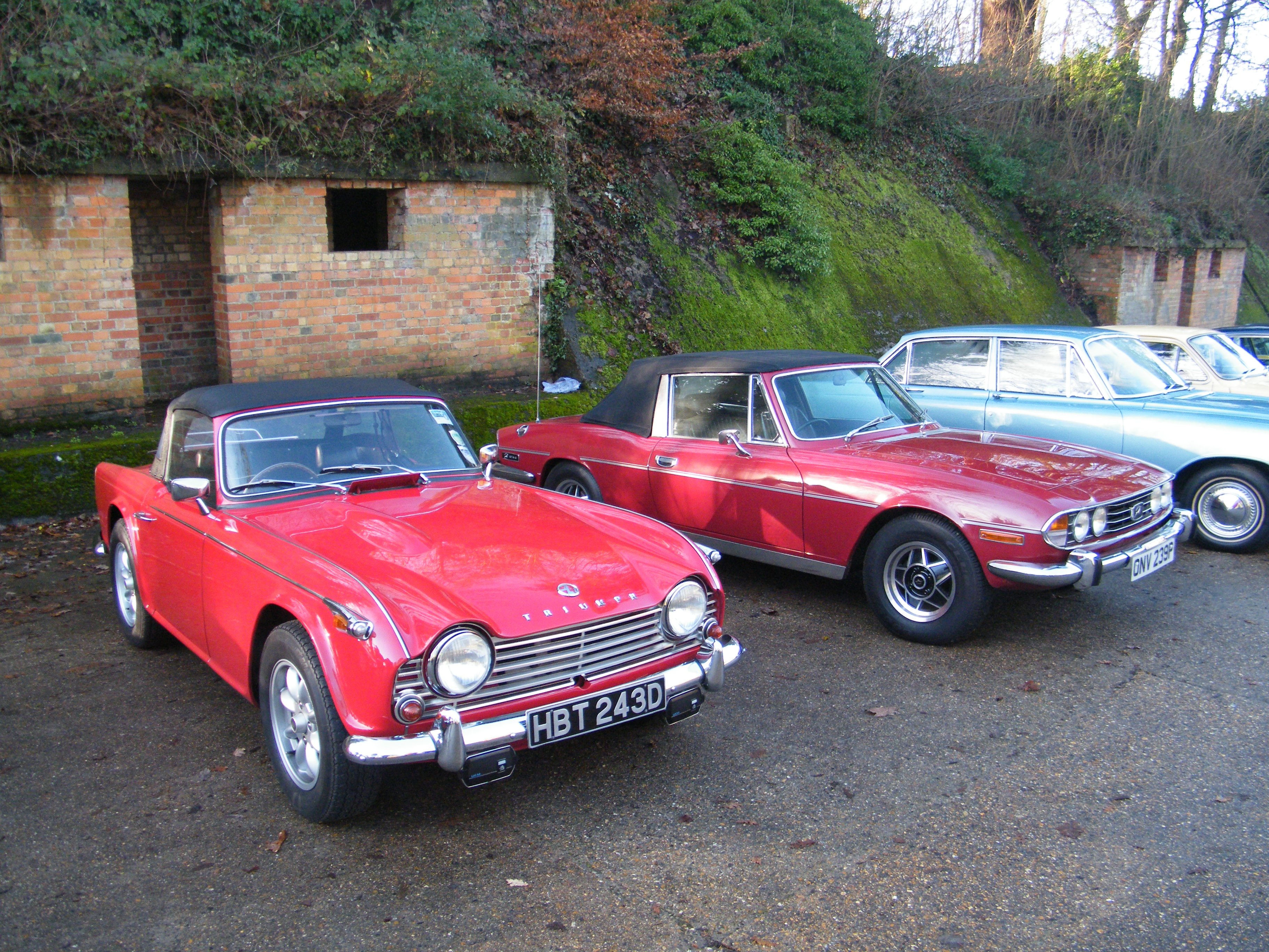 Brooklands New Year's Day 2013 - 1966 Triumph TR4A and 1975 ...