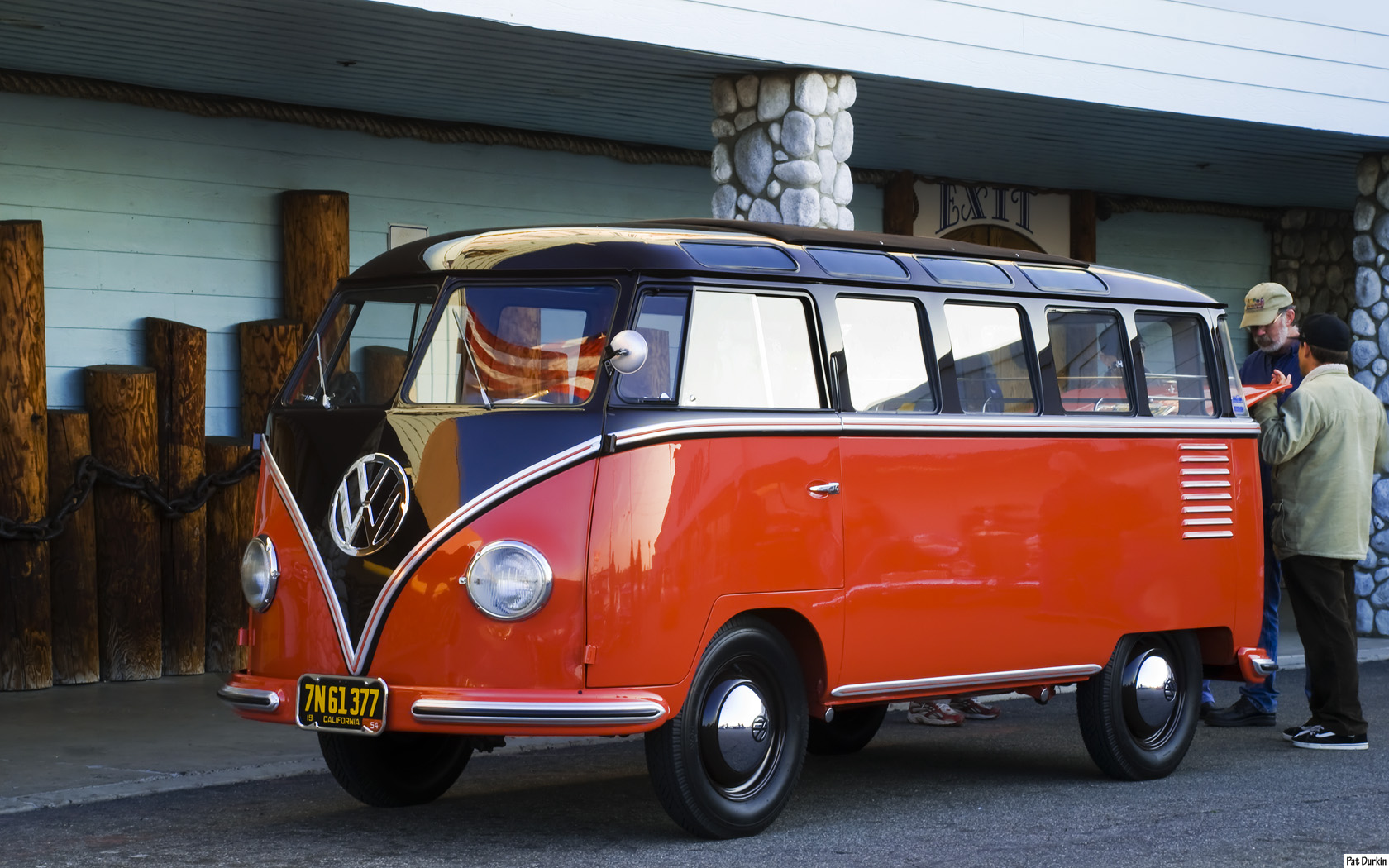 1954 Volkswagen bus - black over orange - fvl | Flickr - Photo ...
