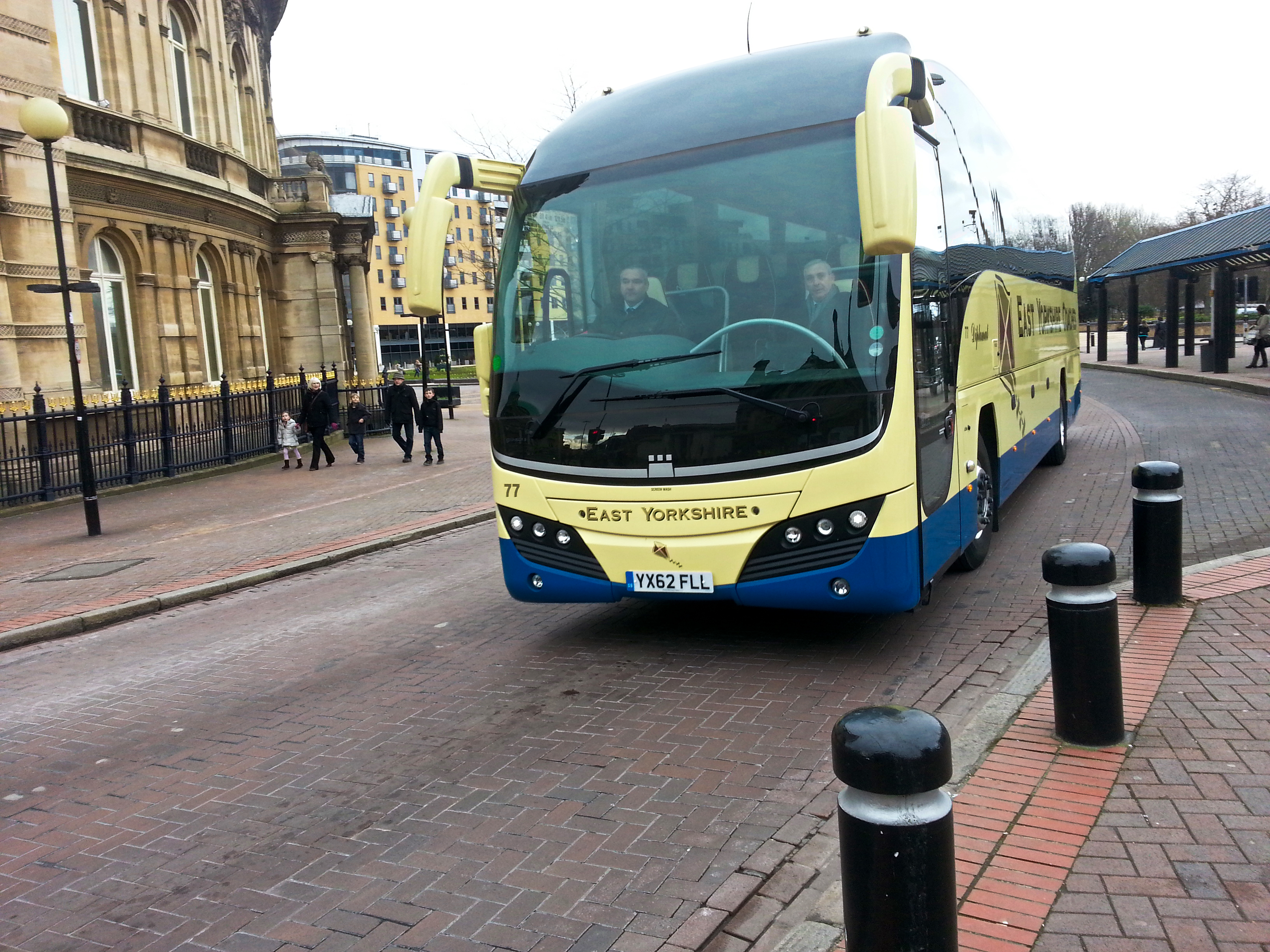 East Yorkshire Coaches 77, Volvo B9R Plaxton Elite YX62FLL In Hull ...