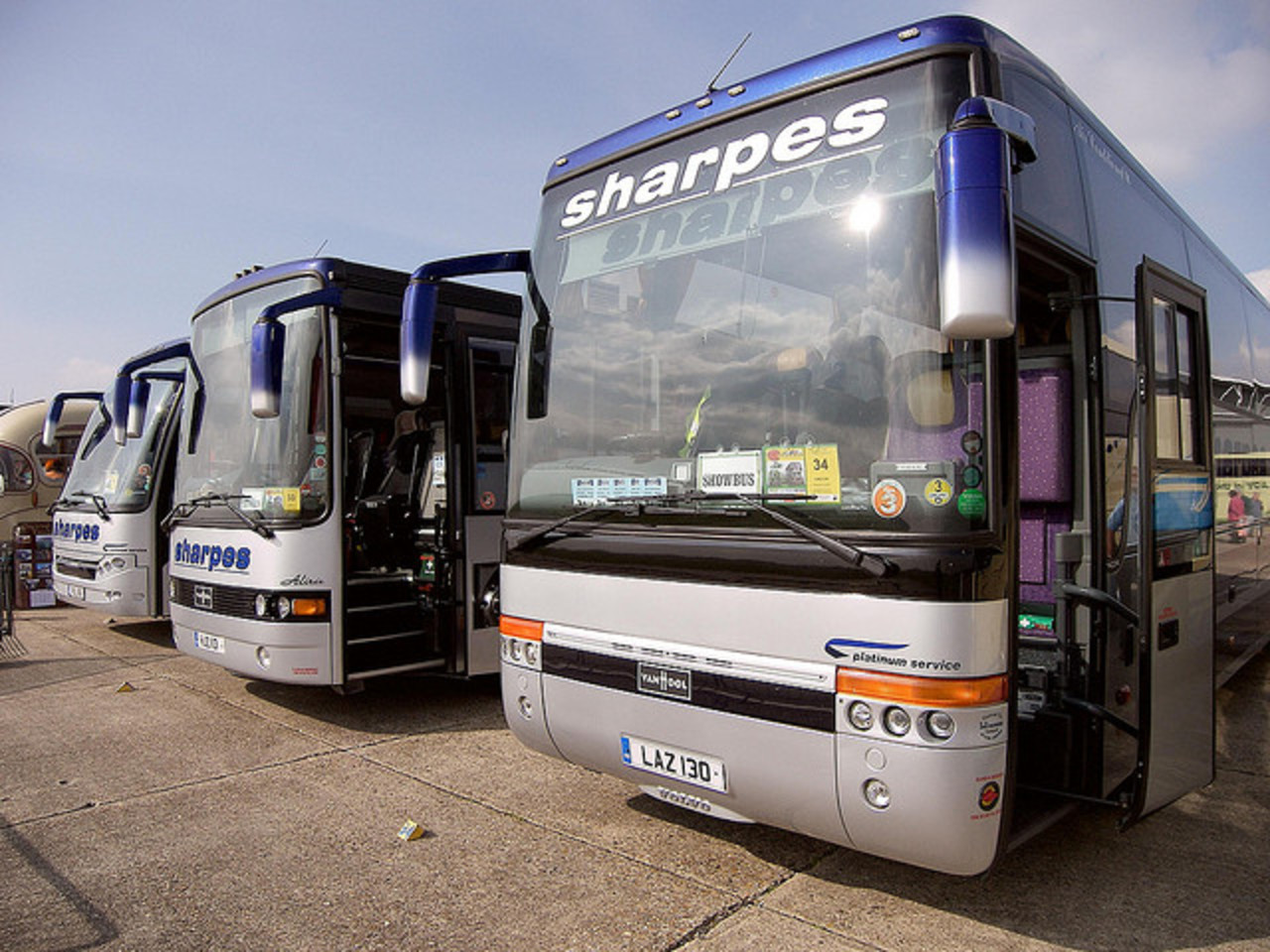 Sharpes of Nottingham Vanhool & Berkof coaches. | Flickr - Photo ...