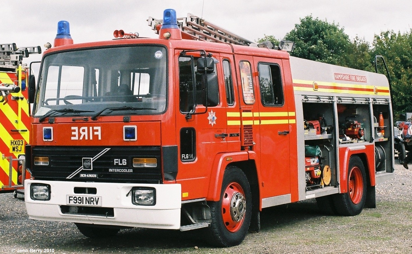 Preserved ex Hampshire Fire Service Volvo Fire engine F991NRV at ...