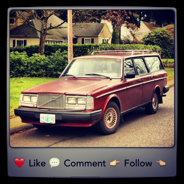 Old faithful. #1986 #Volvo #Volvo #245 #wagon #red #classiccar ...