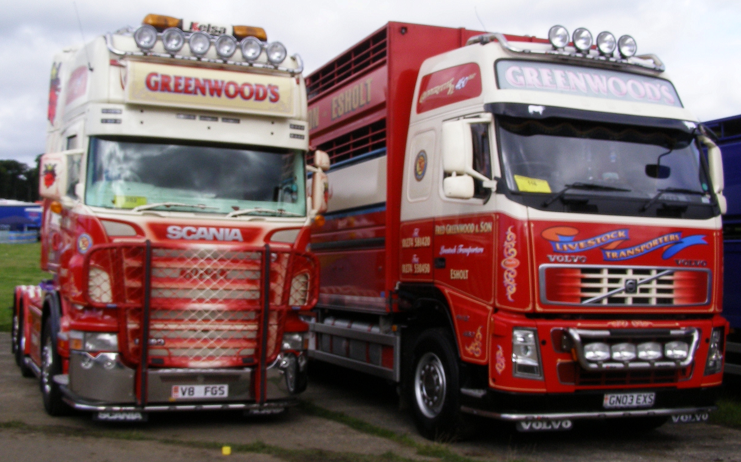 Fred Greenwood & Son - Scania R580 V8 Topline & Volvo FH12 ...