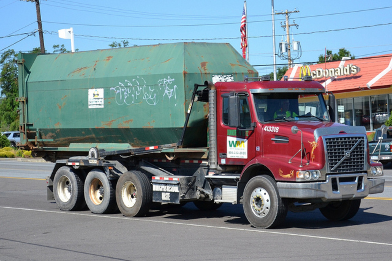 Waste Management Volvo VHD Roll-off | Flickr - Photo Sharing!