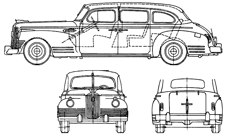 Automobile ZiS-110 : immagine di anteprima immagine figura disegno ...