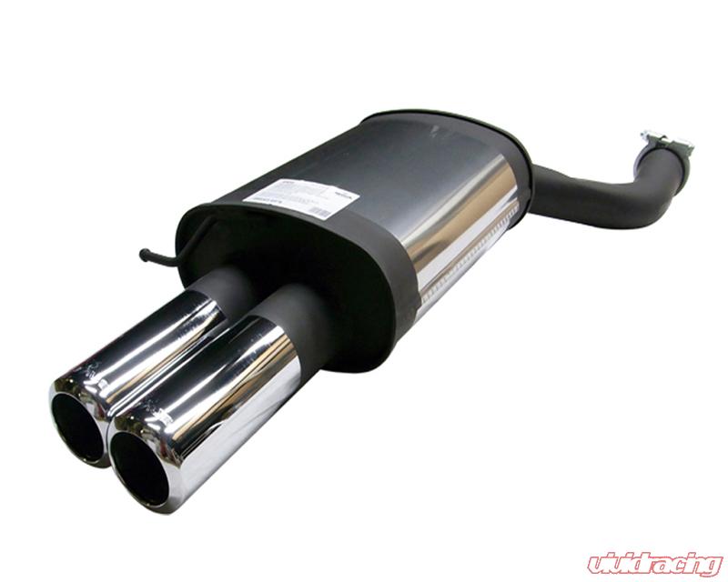 REMUS Round Embossed Dual Tip Rear Muffler BMW 525i E61 2.5L Touring 03+