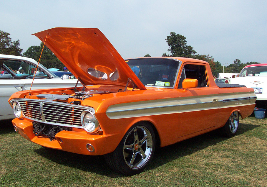 1965 Ford Ranchero--Orange & Cream. Images Copyright John Filiss