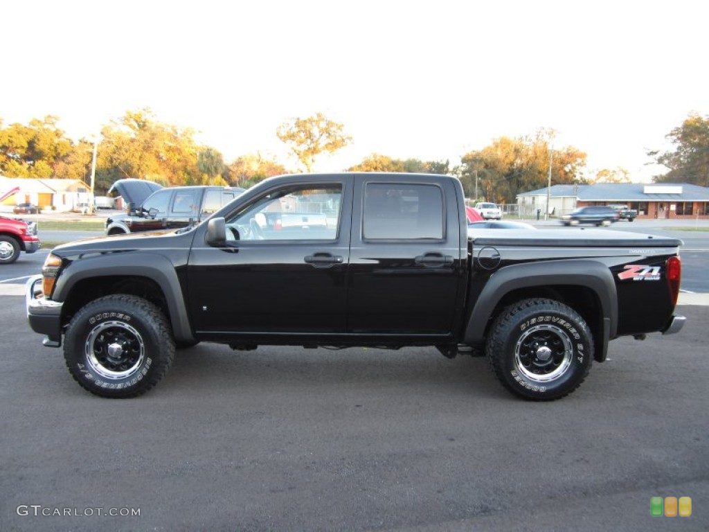 Black 2006 Chevrolet Colorado Z71 Crew Cab Exterior Photo #59055245