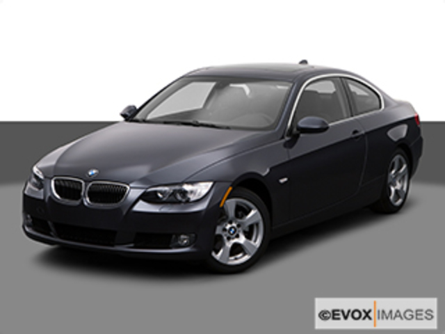 2008 BMW 328i Coupe: Front angle high view · 2008 BMW 328i Coupe: Front