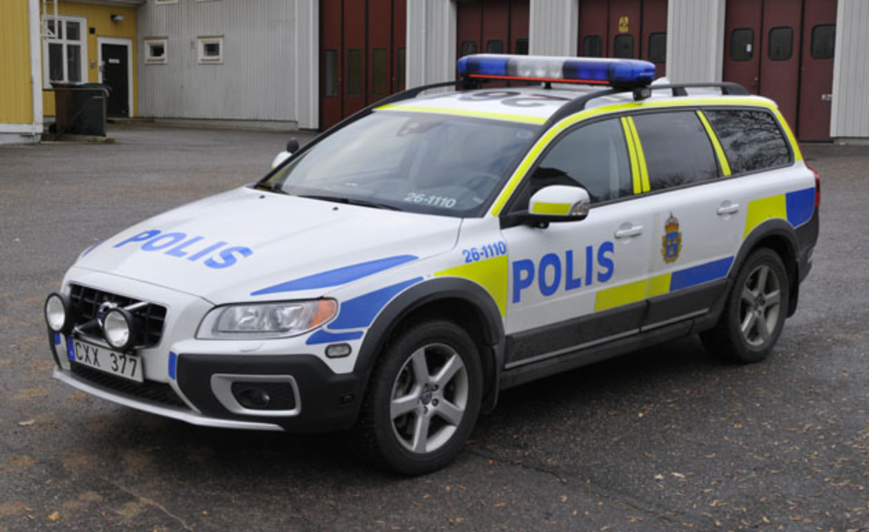 Modell: Volvo XC70 Polis Modell year: 2012. Vehicle type: Police car
