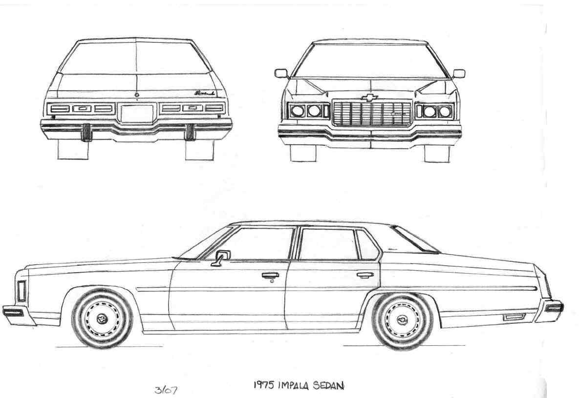 Чертежи шевроле импала 1967 года