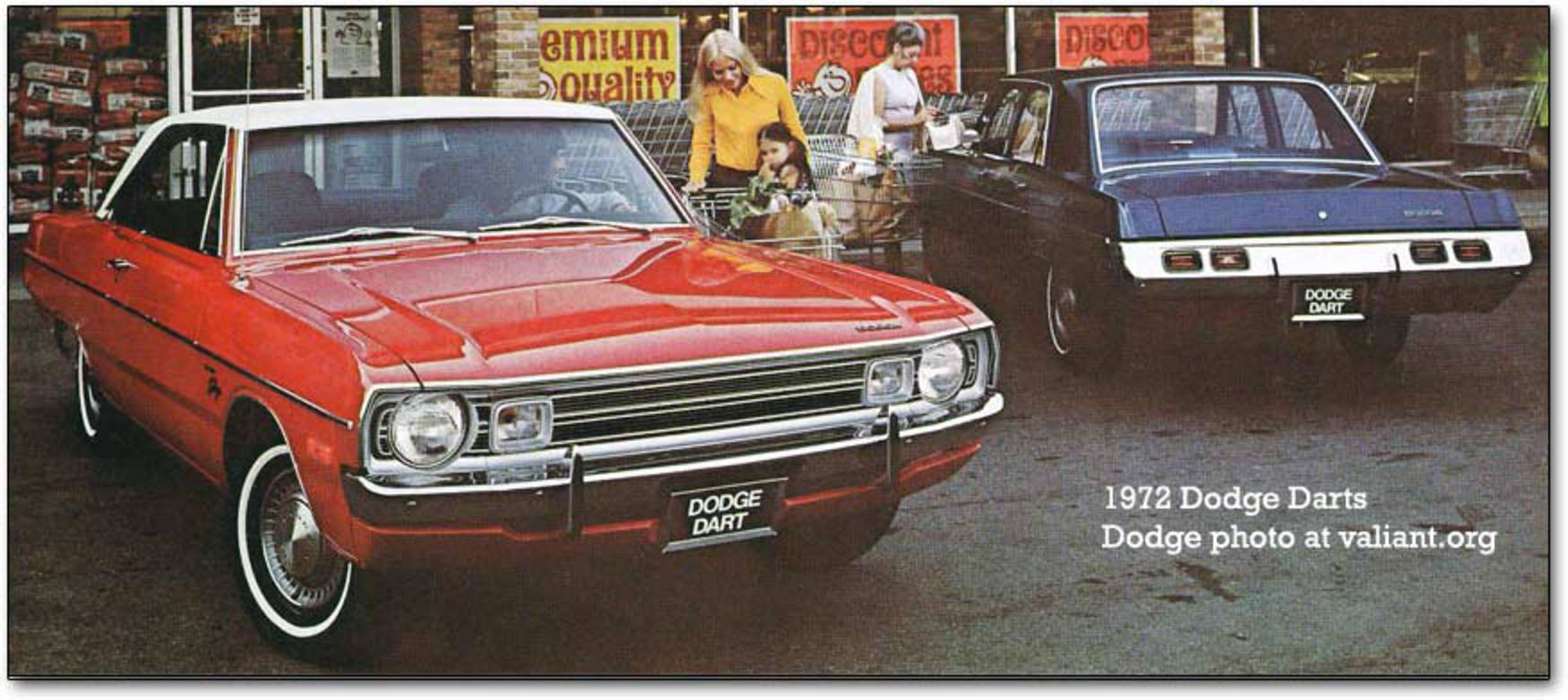 The 1972 Dodge Dart, Demon, and Swinger (Valiant, Duster, and Scamp were