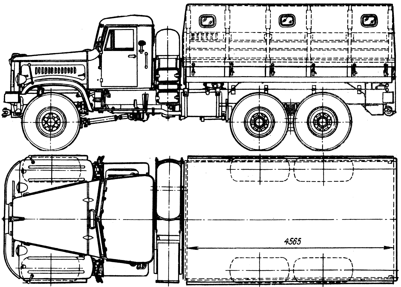 Краз 255 чертеж