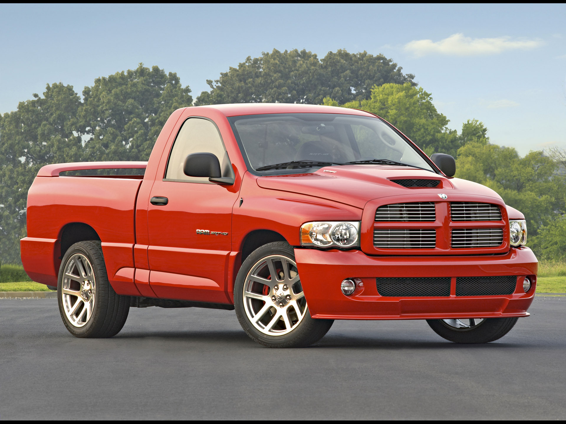 2004 Dodge Ram SRT-10 - Red - Front Angle - 1920x1440 Wallpaper