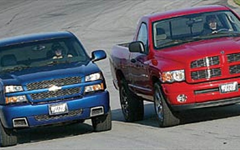 Road Test: 2003 Dodge Ram 1500 SLT Hemi vs. Chevrolet Silverado SS