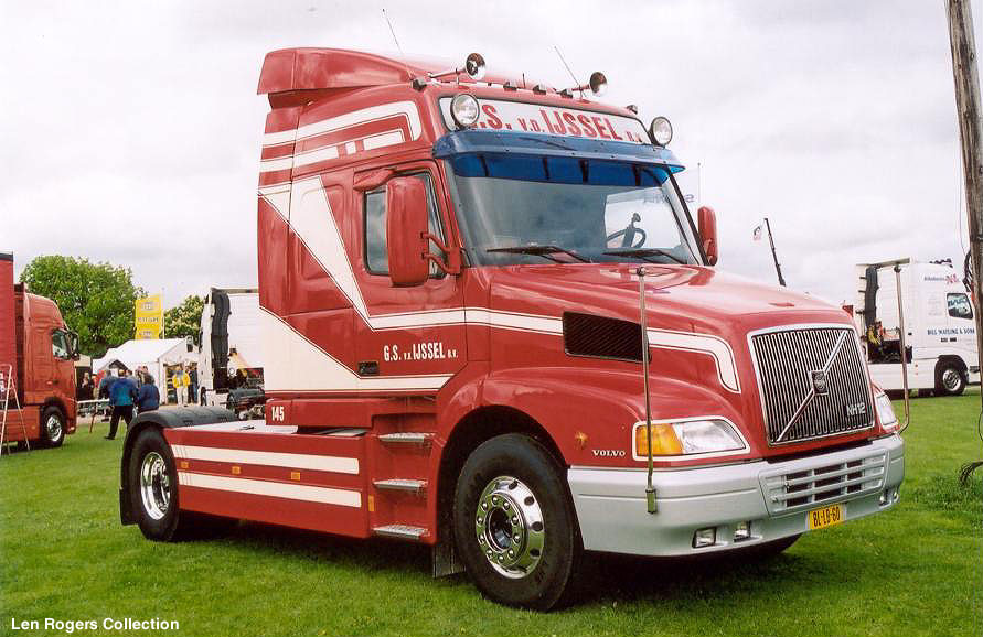 Volvo NH 12. Bonneted trucks are more common in mainland Europe although