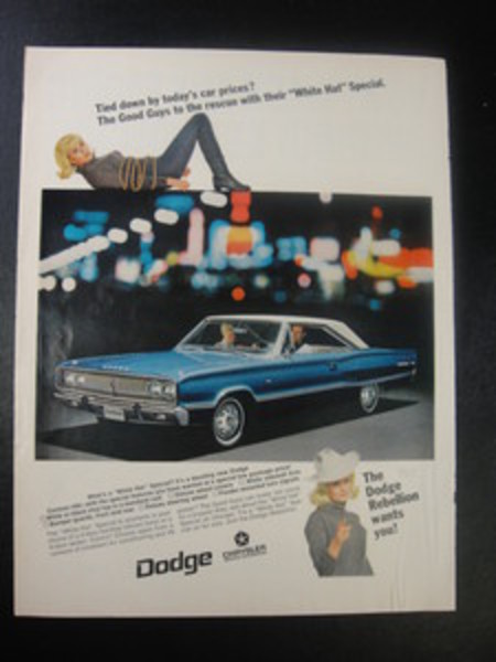 1967 Dodge Coronet 440 "White Hat Special" Magazine Advertisement Ad | eBay