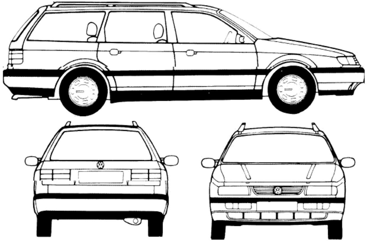 Пассат универсал длина. Пассат б3 универсал чертеж. Фольксваген Пассат б2 габариты. Фольксваген б3 универсал габариты. Volkswagen Passat b3 седан.