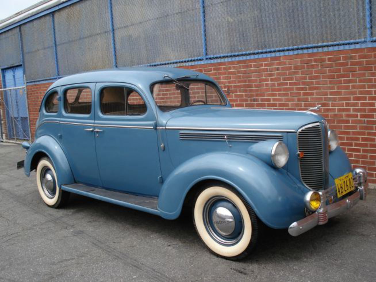 1938 Dodge D8 Sedan s/n D842308TS Blue with Tan Cloth Interior
