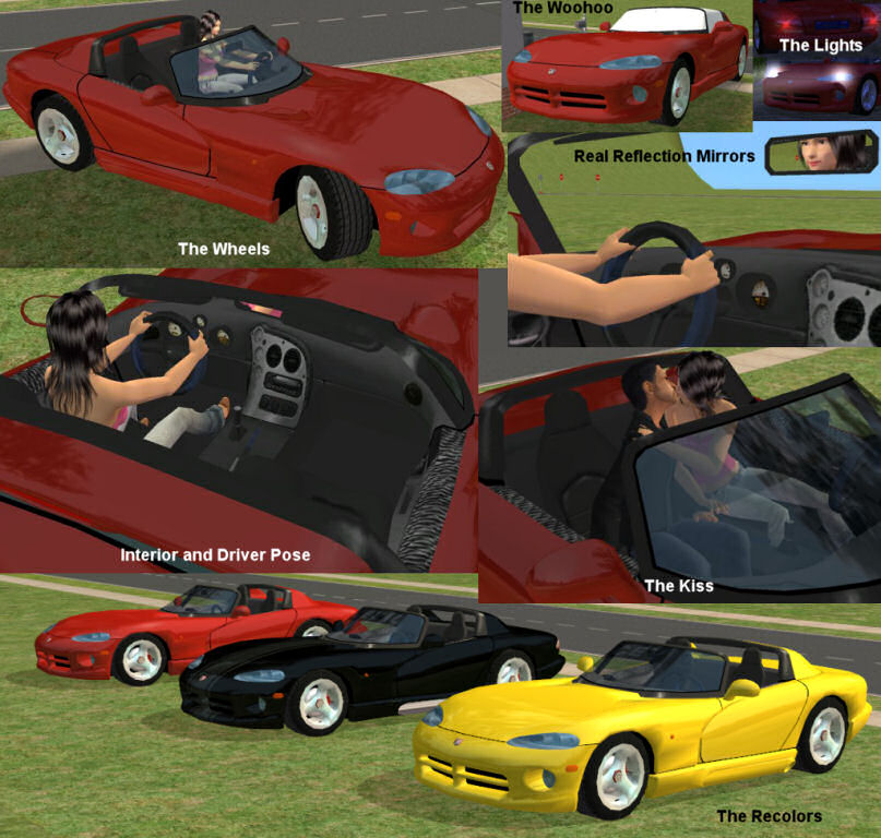 Mod The Sims - My Second Car: Dodge Viper RT/10 Roadster