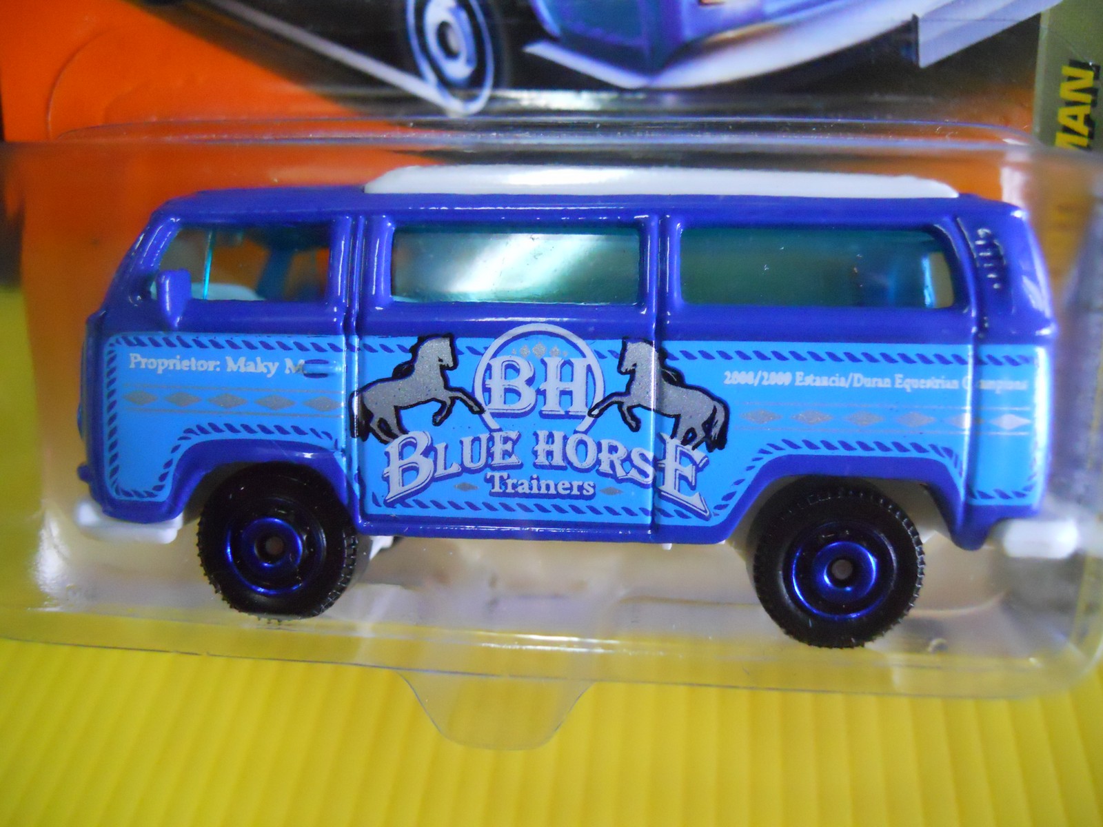 Matchbox 2011 #79 ~ Volkswagen T2 Bus "Blue Horse"