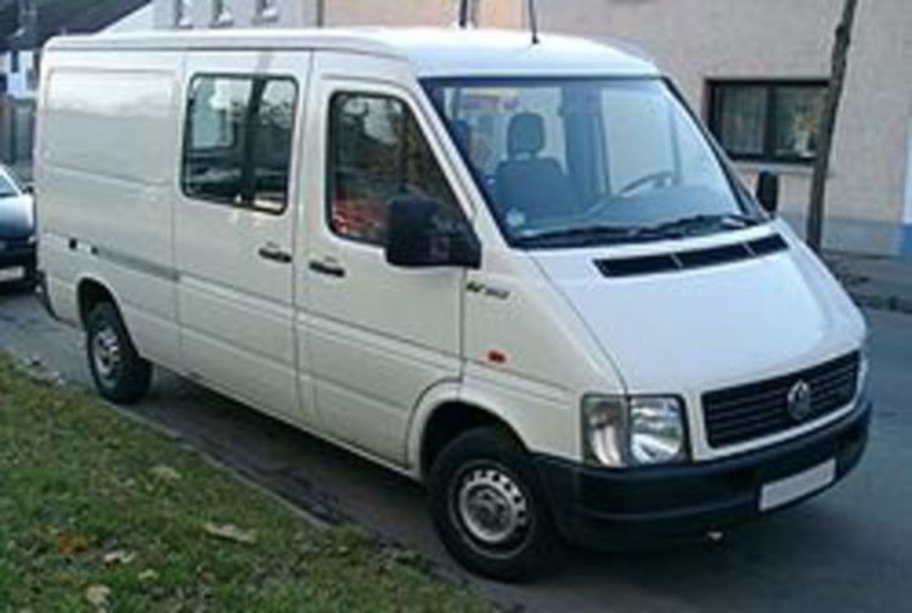 LT minibus in Spain, with adaptations for carrying disabled people