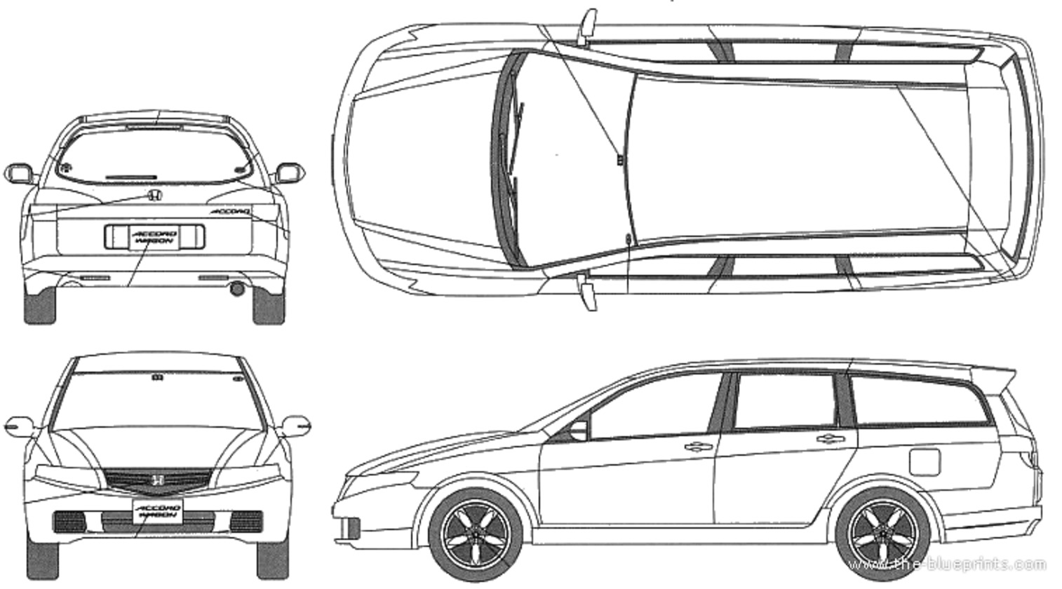 Honda Accord 7 чертеж