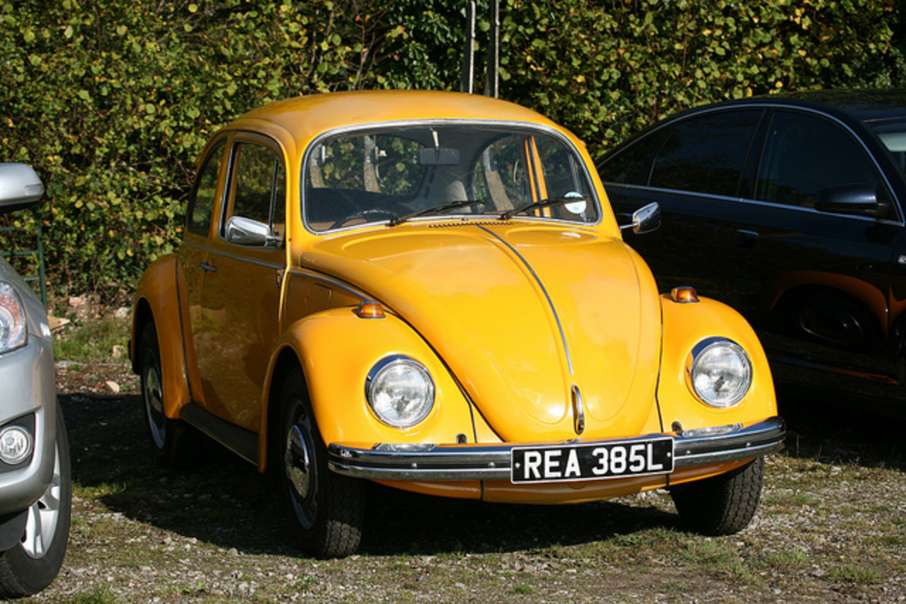 1972/3 Volkswagen Type 1 'Beetle' 1300 S REA 385L' at Foxfield Colliery on