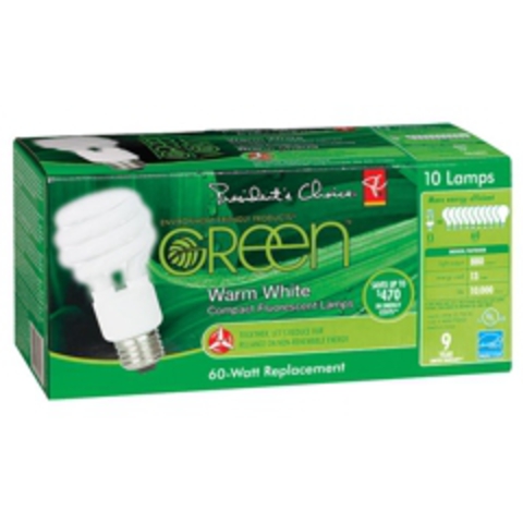 PC GREEN Warm White Compact Fluorescent Lamps