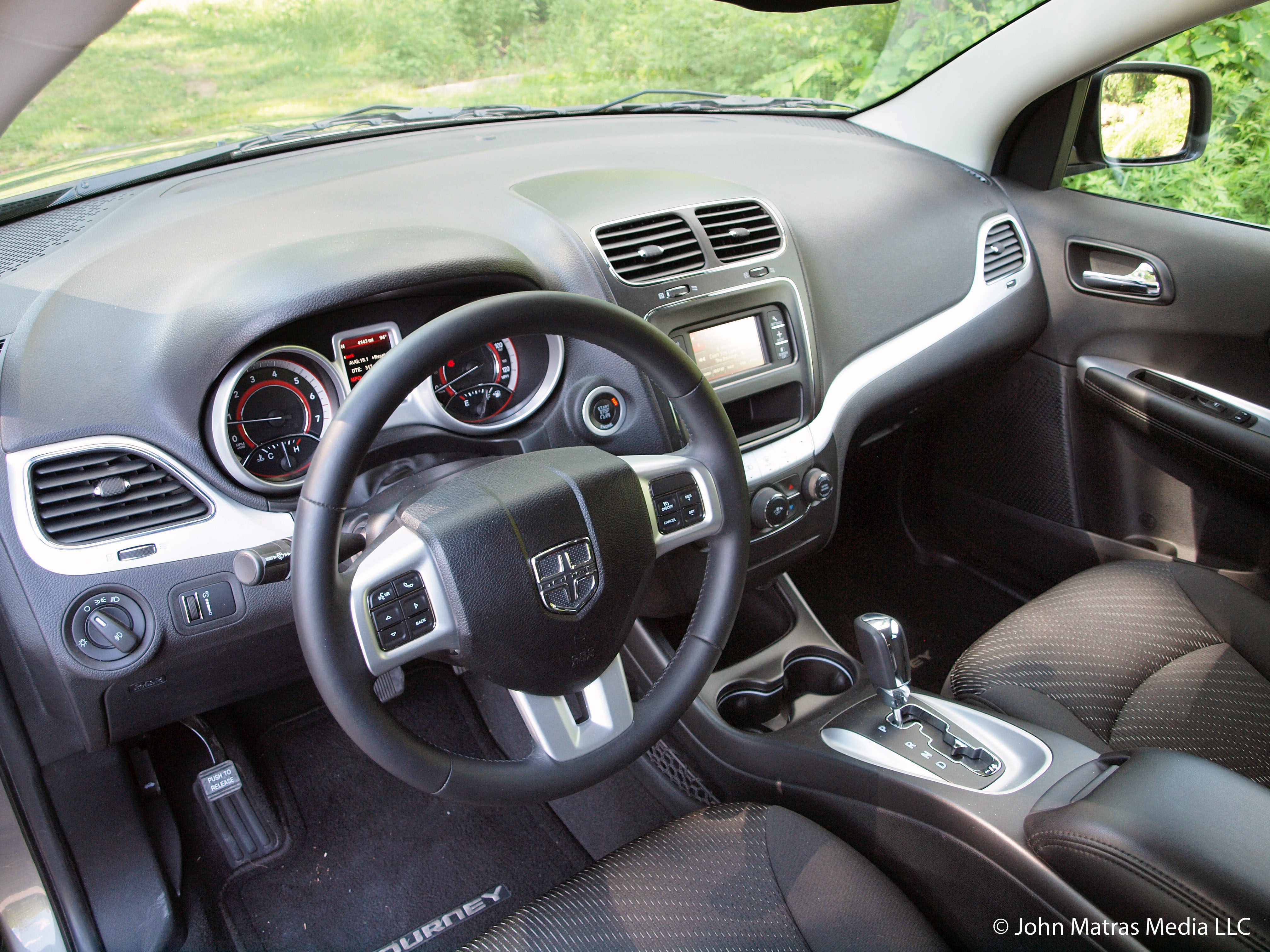 2012 Dodge Journey SXT int. The interior of the Dodge Journey was greatly