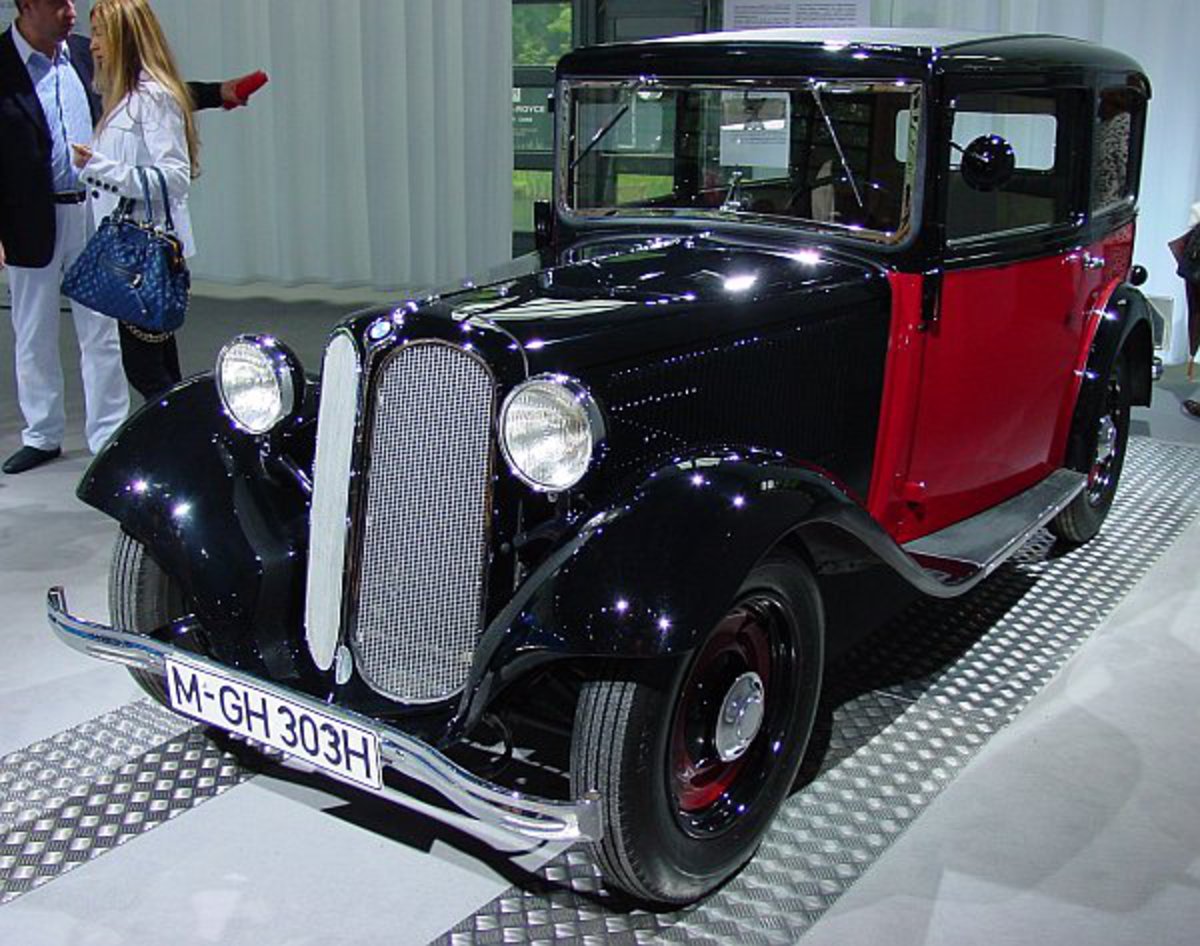 BMW 303. With the typical radiator grill, and a 6-cylinder under the hood,
