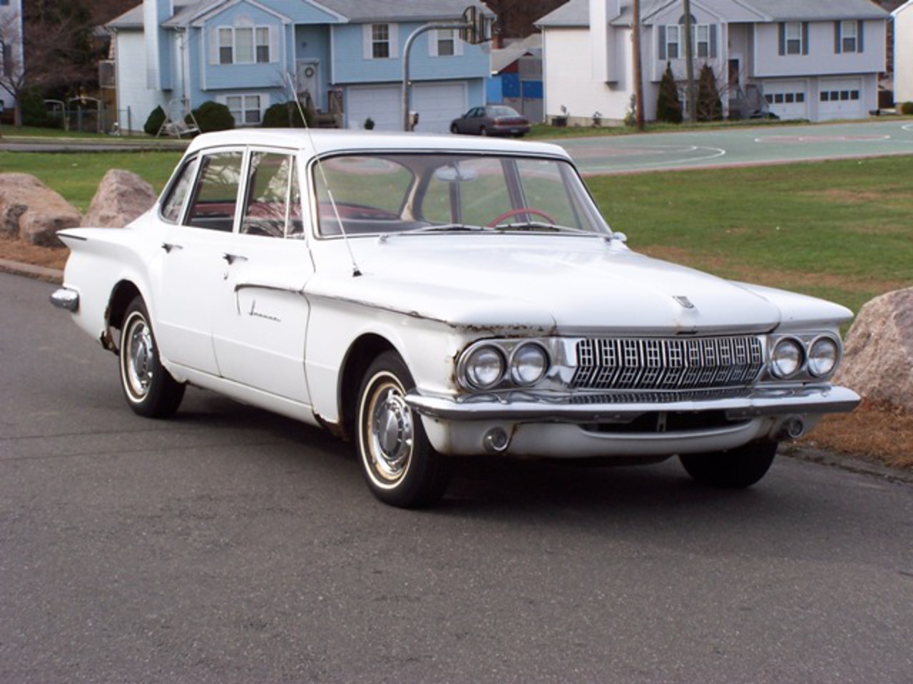 MakeModel: Dodge Lancer Color: White Year: 1962. Mileage: 48,500