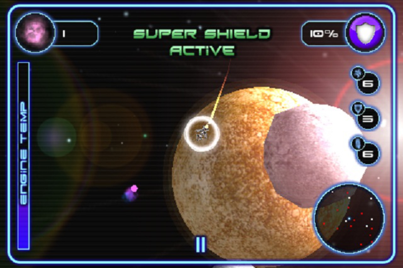 You control a spaceship as you dodge various asteroids and black holes while