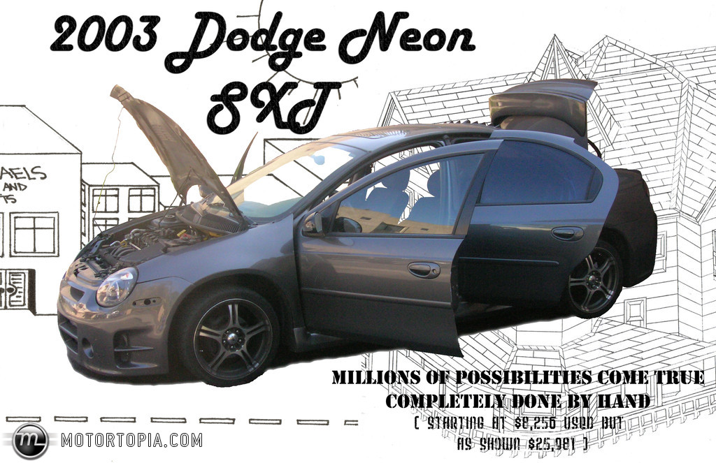 2003 DODGE NEON SXT * Super clean * Dodge Viper body kit ($500 for kit