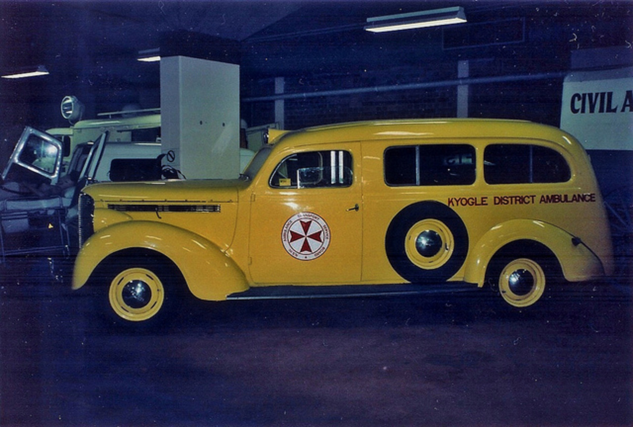 1938 Dodge D8 ambulance. Operated by the Kyogle District of the NSW