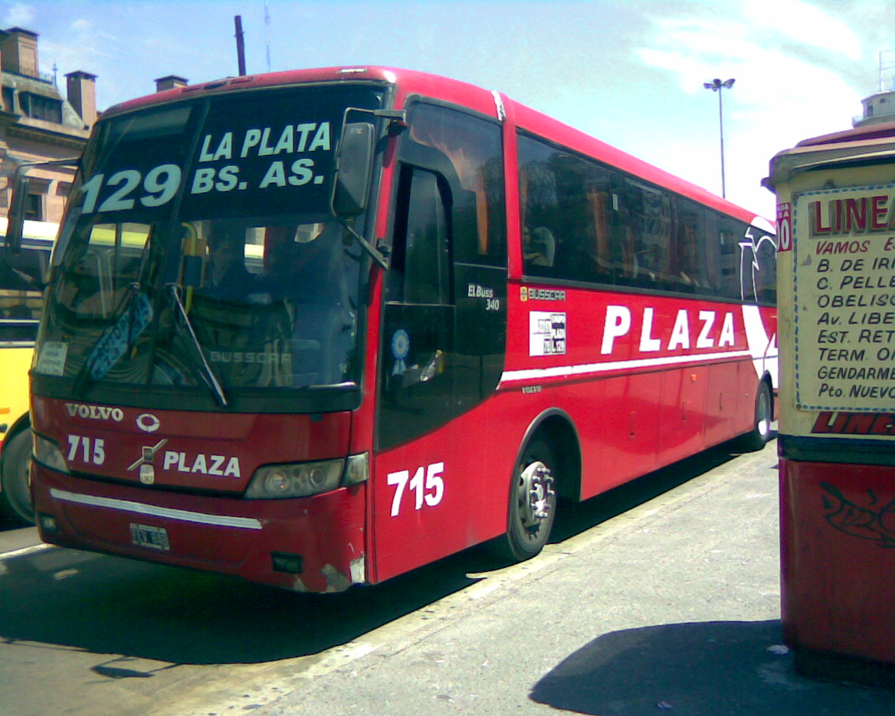 LÃ­nea 129 - Interno 715 - Volvo B7R - Busscar El Buss 340