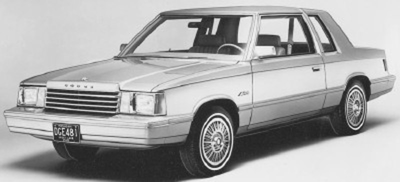 Dodge Aries-K. After a quiet 1980, Dodge followed Chrysler-Plymouth's lead