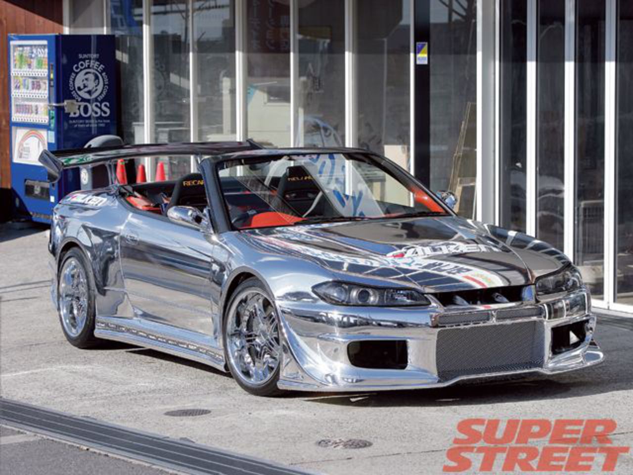 Chrome finished Nissan Silvia S15: Chrome finished Nissan Skyline:
