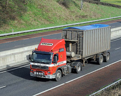 RIL 6049 Volvo FM12-380. M1 Motorway, near Lisburn
