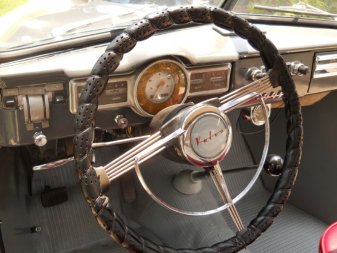 1958 Volvo PV445 Pickup For Sale Dash. The Volvo's motor was upgraded to a