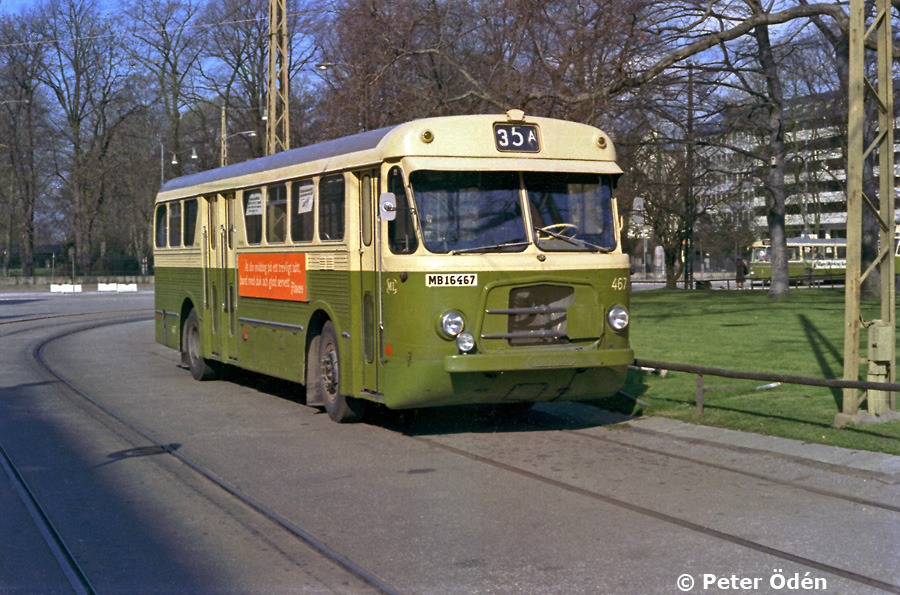 Bussen 467 Ã¤r en Volvo B 65506 SKV frÃ¥n 1961. Mvh Peter Ã–
