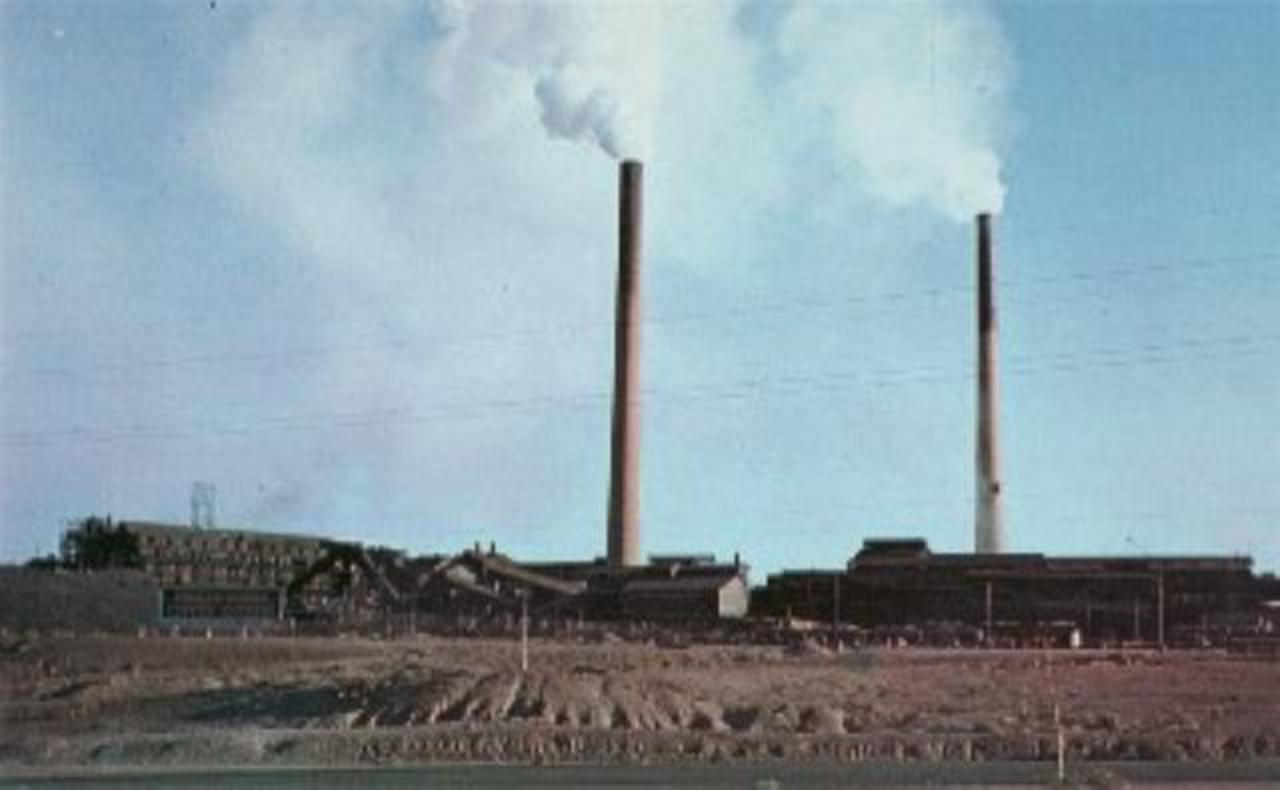 DOUGLAS, AZ Phelps-Dodge Copper Smelter Postcard click to enlarge