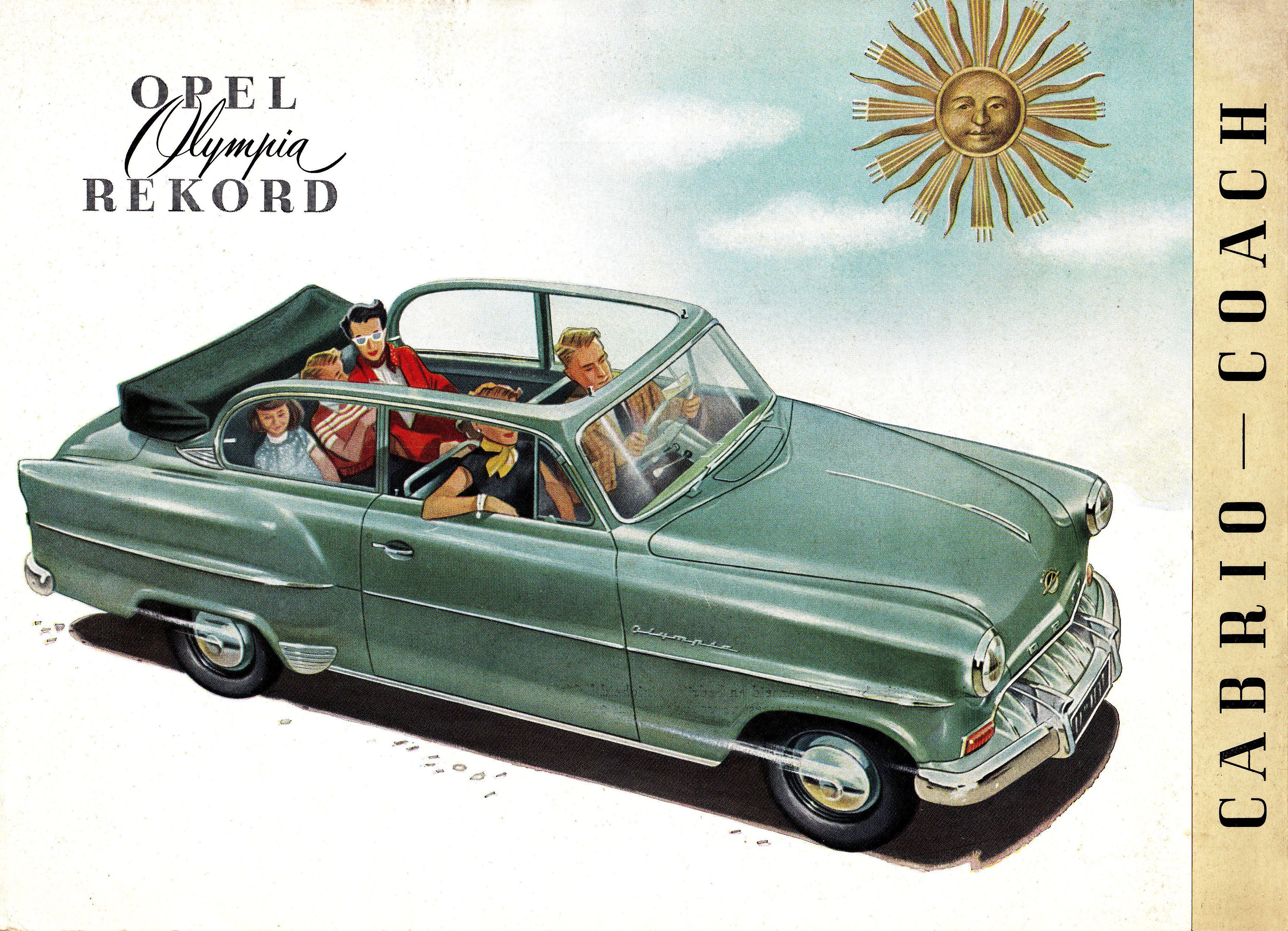 1953 Opel Olympia Rekord Cabrio Coach brochure