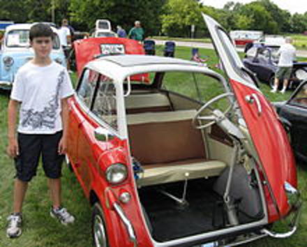 The BMW 600 was intended as an enlarged Isetta with more power and a more