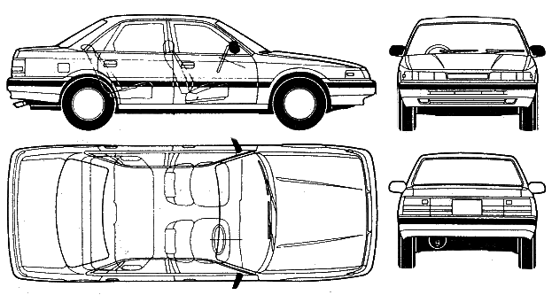 Karozza Mazda 626 Capella 1984.