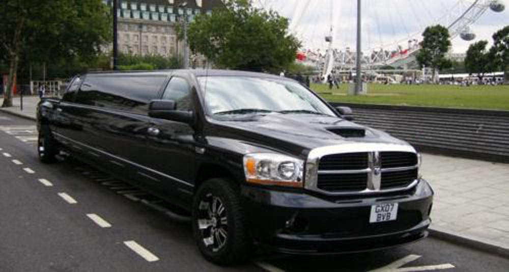 dodge ram stretch limo. limousine hire in london and all areas at great