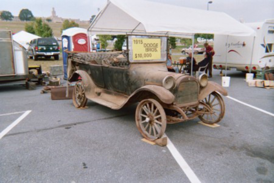 A 1915 Dodge touring, with an asking price of $10,000.
