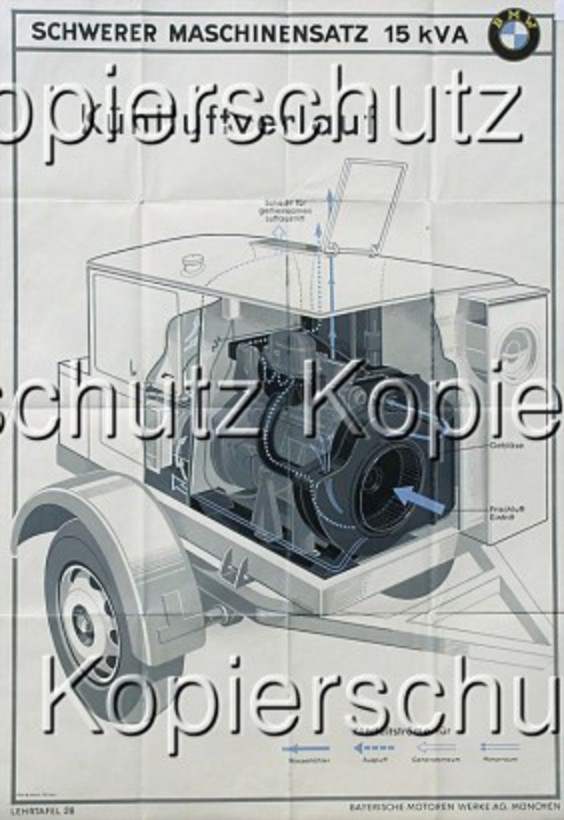 BMW '30s; teaching chart No. 28: "Schwerer Maschi : Lot 2035